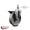 Service Caster 5 Inch Semi Steel 10 MM Threaded Stem Caster with Brake SCC-TS20S514-SSS-PLB-M1015 - alternate 4